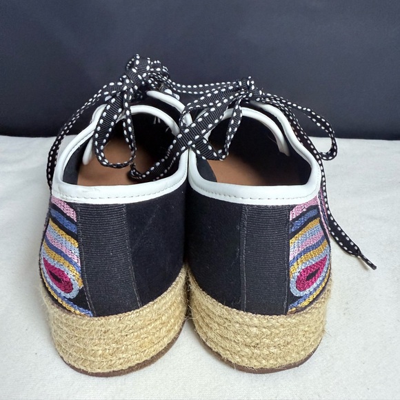 Clée‎ Colorful Platform Sneakers Womens 8 Multicolor Boho Spring Hippie - Picture 5 of 11